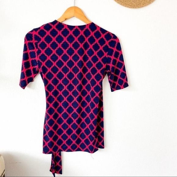 41 Hawthorn Stitch Fix Blue Faux Wrap Blouse S Small - Picture 2 of 10